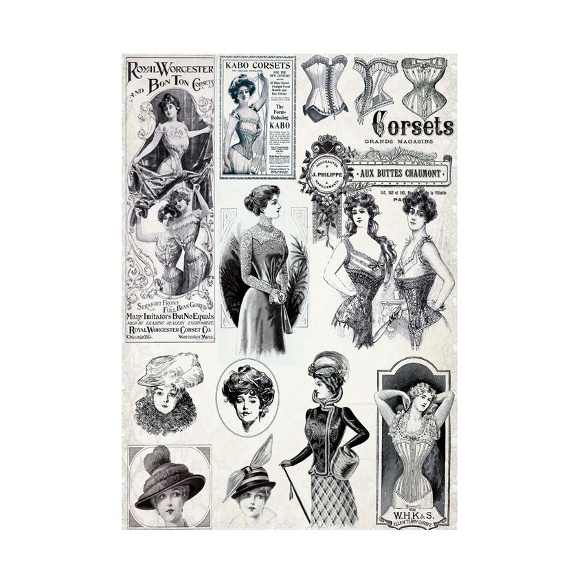 Papel de Arroz CORSETS 30x41cm
