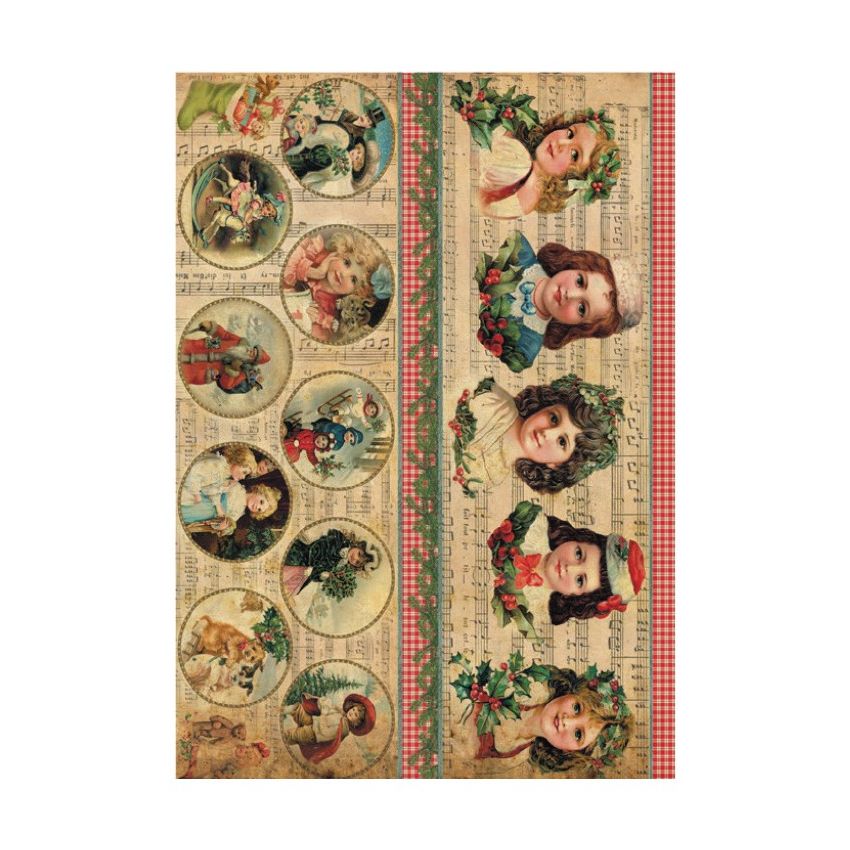 Papel de Arroz CROMOS NAVIDAD 30x41cm