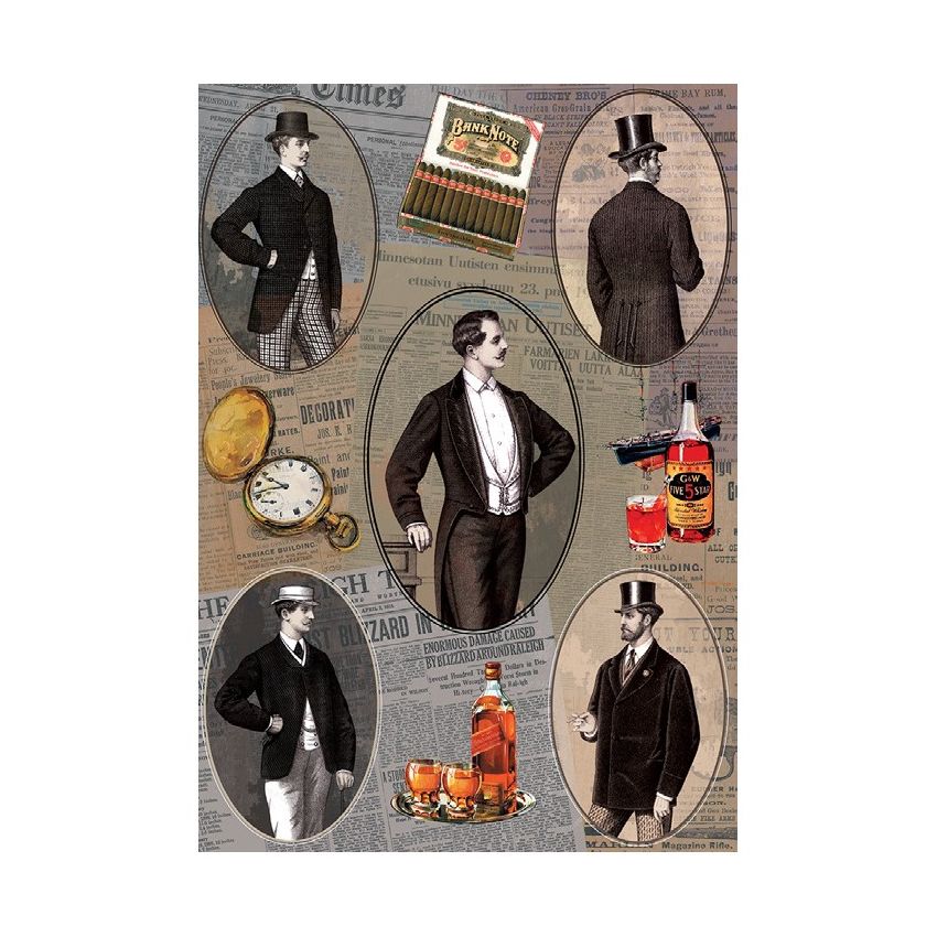 Papel de Arroz GENTLEMAN 30x41cm