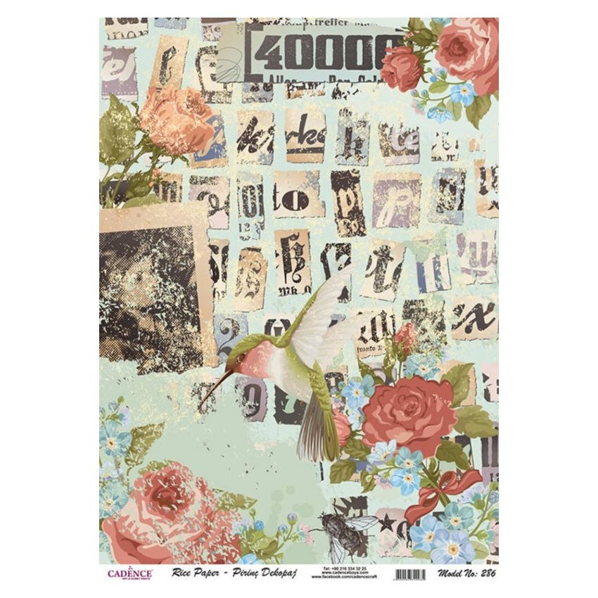 Papel arroz COLLAGE 30x41cm