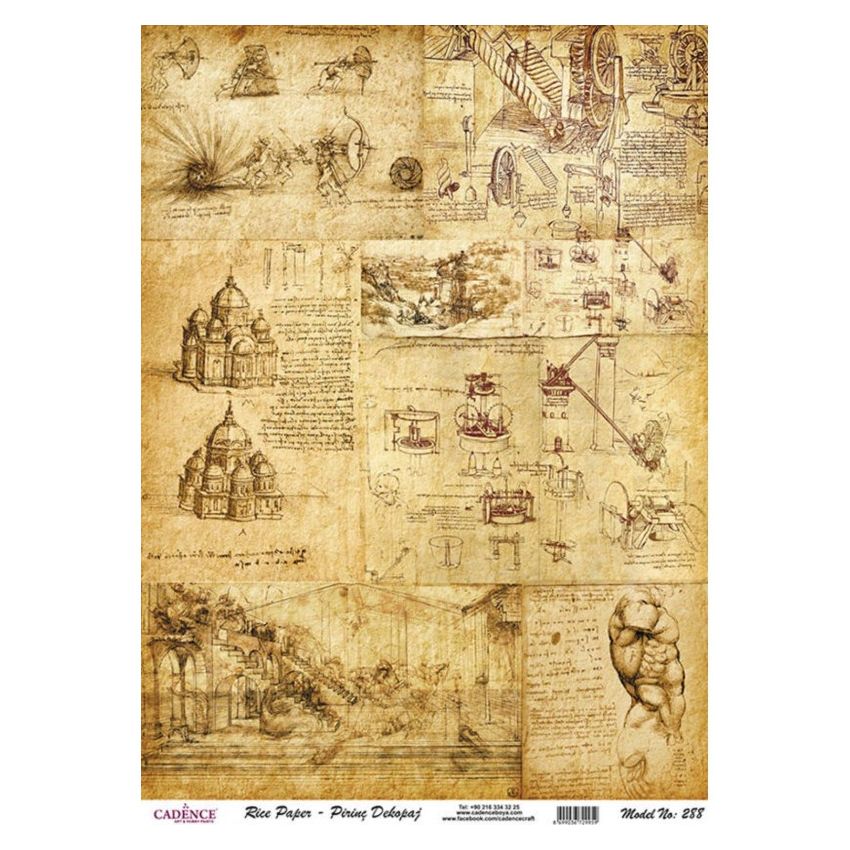 Papel de Arroz DA VINCI 30x41cm
