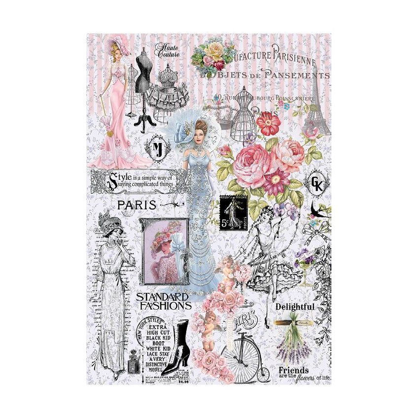 Papel de Arroz PARIS FASHIONS 30x41cm