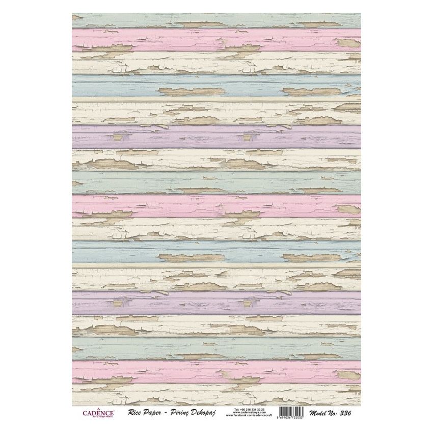 Papel de Arroz MADERA SHABBY CHIC 30x41cm
