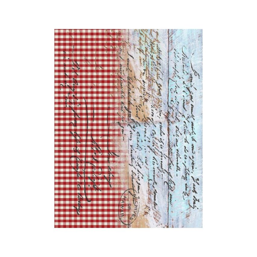 Papel de Arroz FONDO MARINO LETRAS 30x41cm