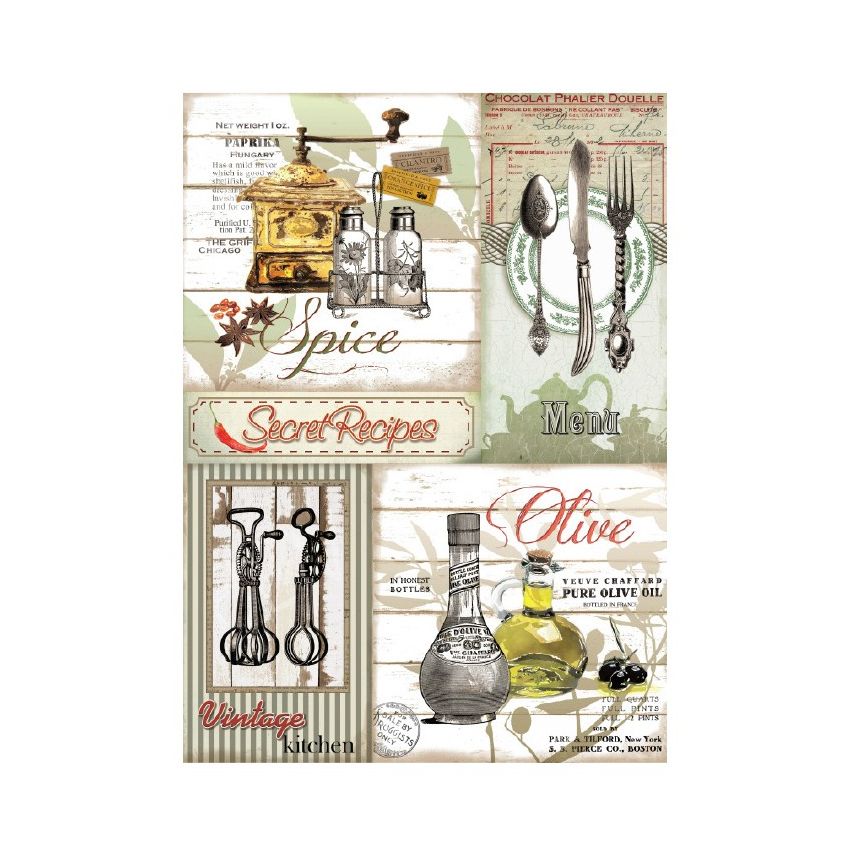 Papel de Arroz SECRET RECIPES 30x41cm
