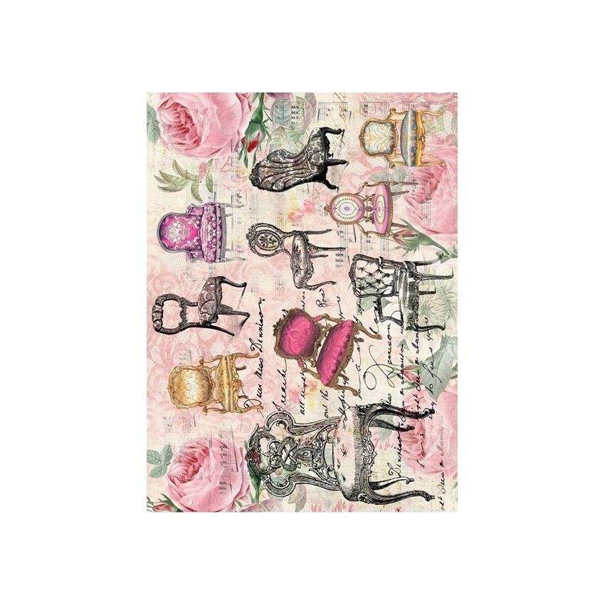 Papel de Arroz BUTACONES BARROCOS 30x41cm