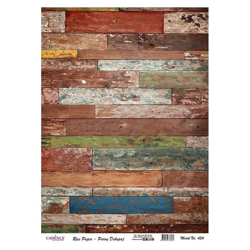 Papel de Arroz MADERA ENVEJECIDA 30x41cm