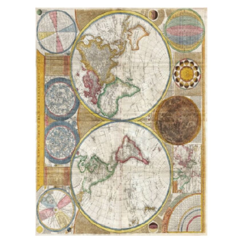 Papel de Arroz MAPA MUNDI 30x41cm
