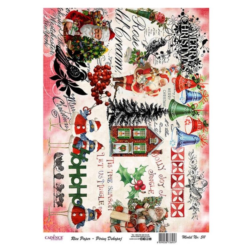 Papel de Arroz NAVIDAD 30x41cm