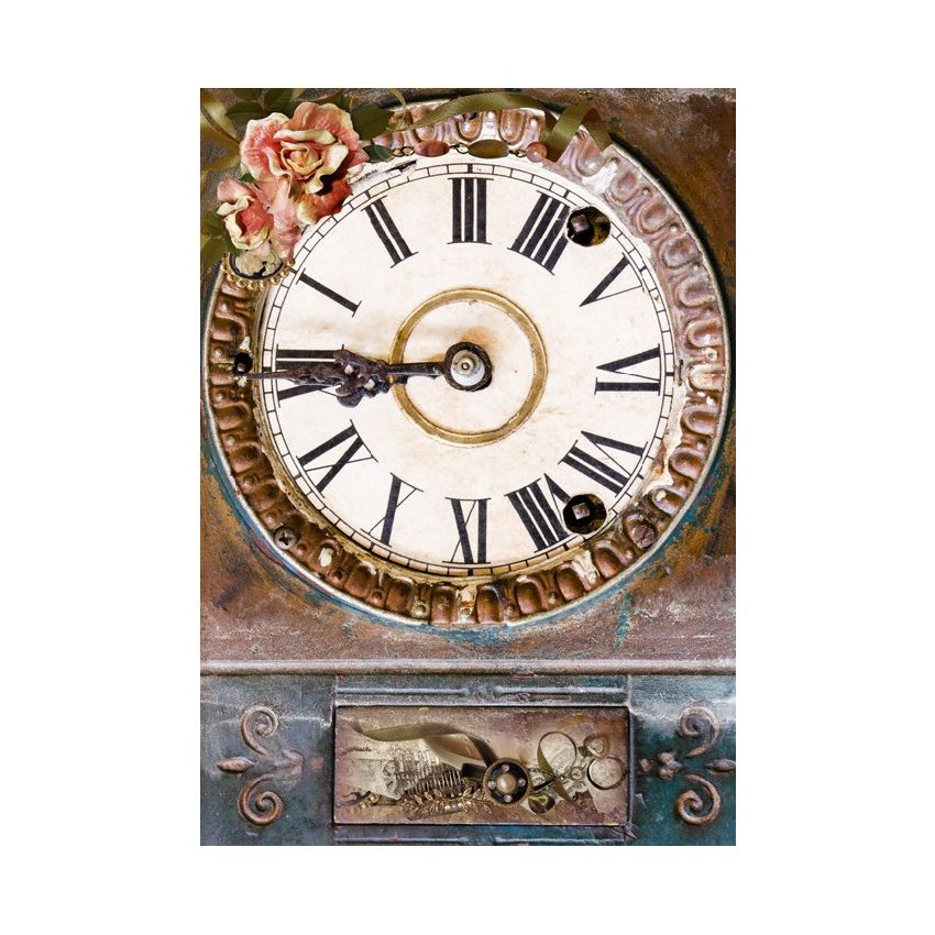 Papel de Arroz ESFERA RELOJ GRANDE 30x41cm