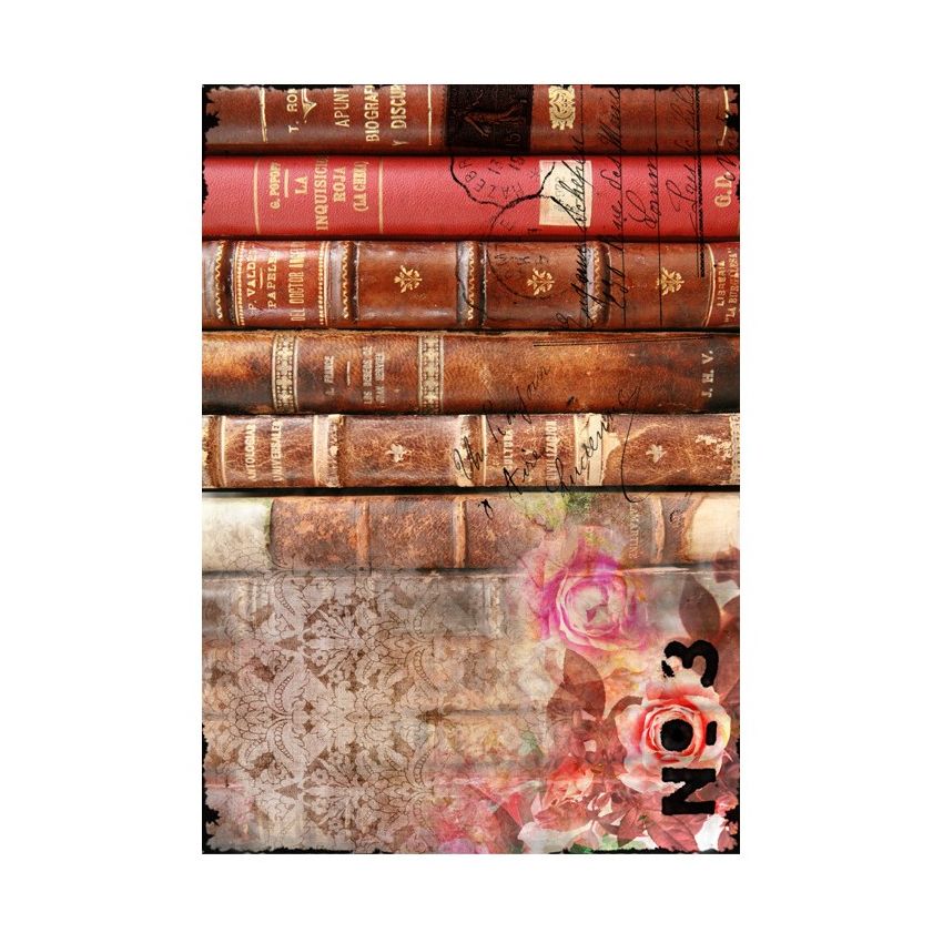 Papel de Arroz LIBROS ANTIGÜOS 30x41cm