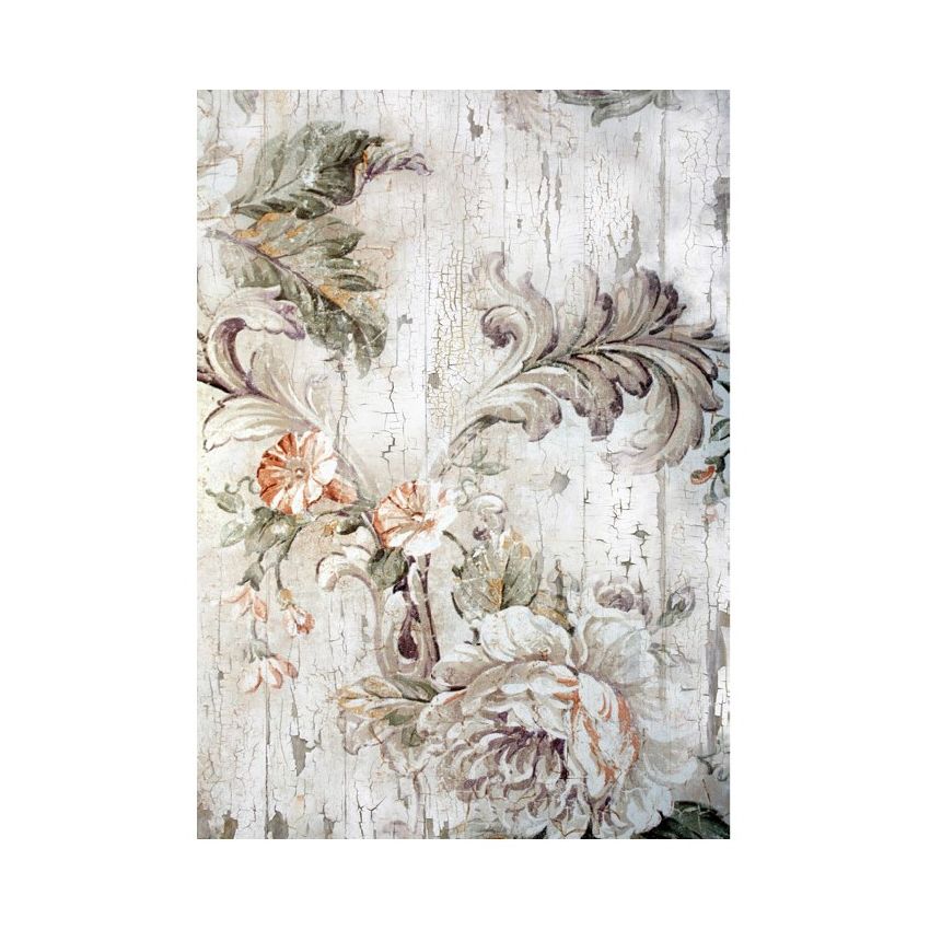 Papel de Arroz FLORES GRISES 30x41cm