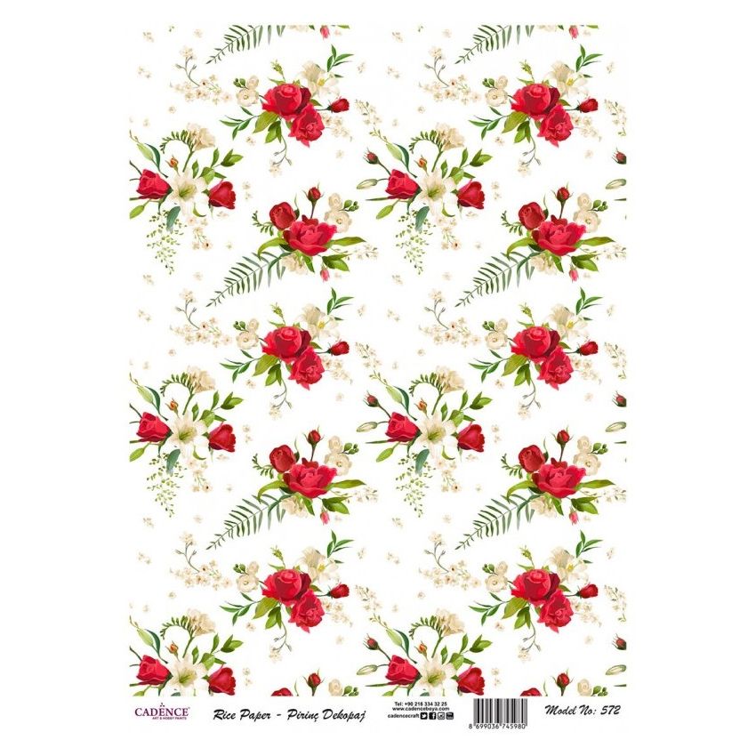 Papel arroz Cadence A3 Nº 572