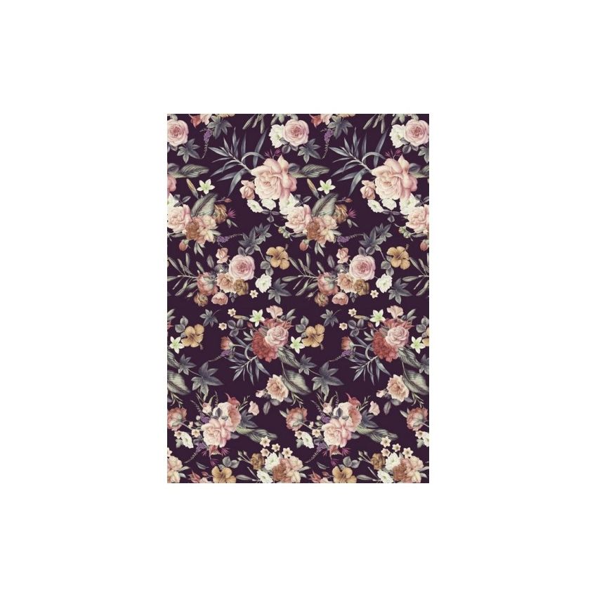 Papel de Arroz FLORES FONDO OSCURO 30x41cm