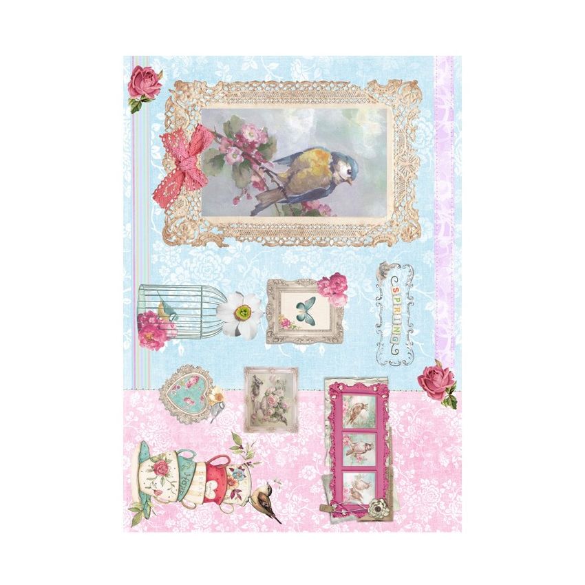 Papel de Arroz SPRING SHABBY 30x41cm