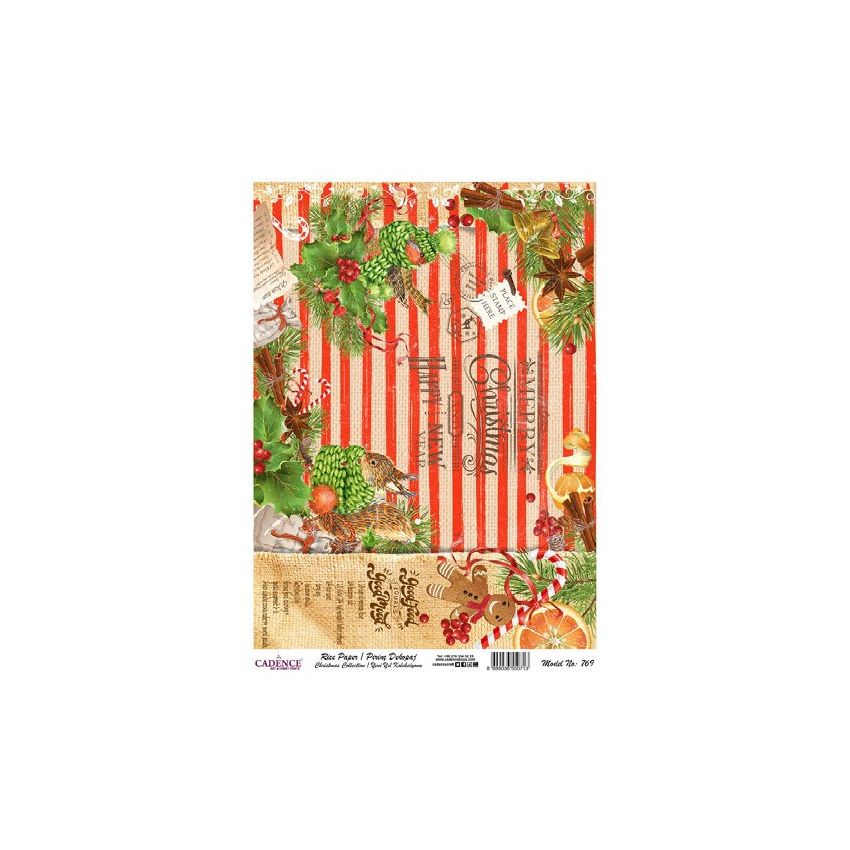 Papel de Arroz NAVIDAD 30x41cm