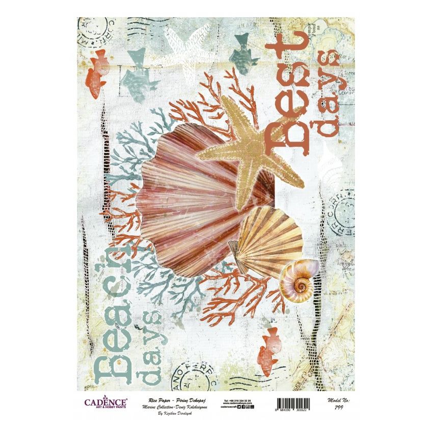 Papel arroz Cadence A3 Nº 799