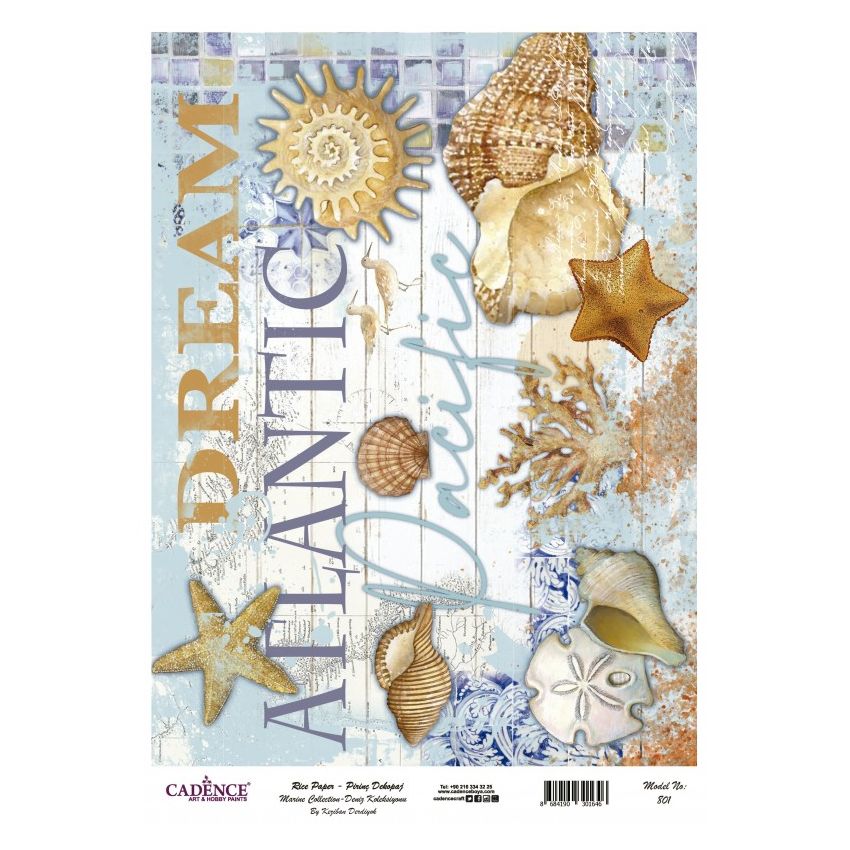 Papel arroz Cadence A3 Nº 801