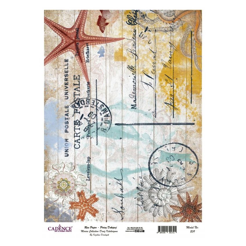 Papel arroz Cadence A3 Nº 809