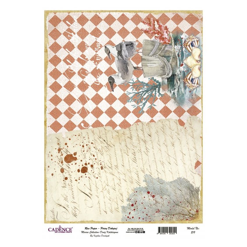 Papel arroz Cadence A3 Nº 819