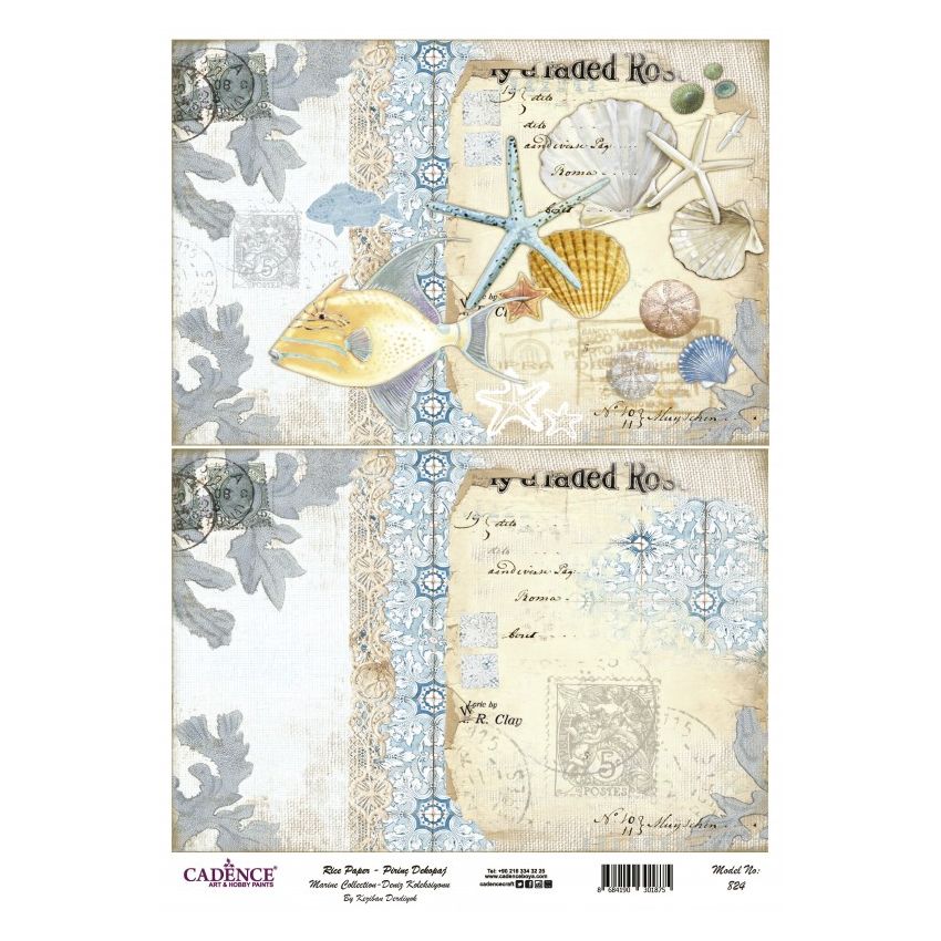 Papel arroz Cadence A3 Nº 824