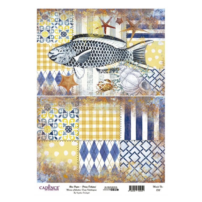 Papel arroz Cadence A3 Nº 832