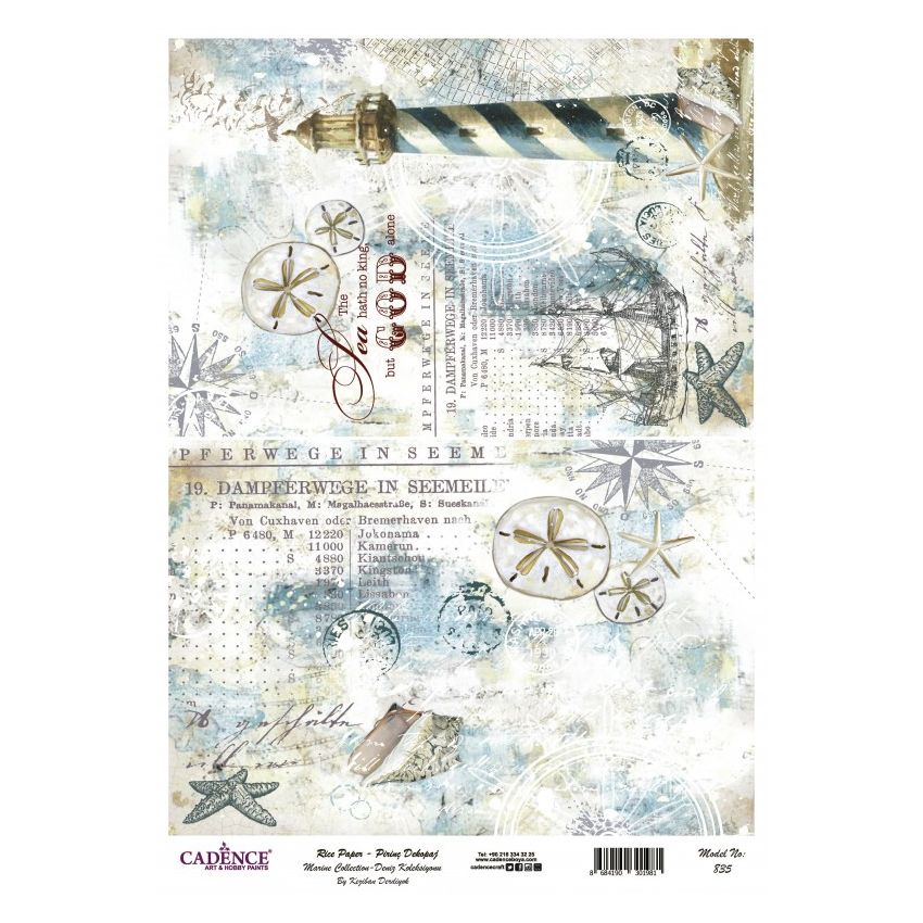 Papel arroz Cadence A3 Nº 835