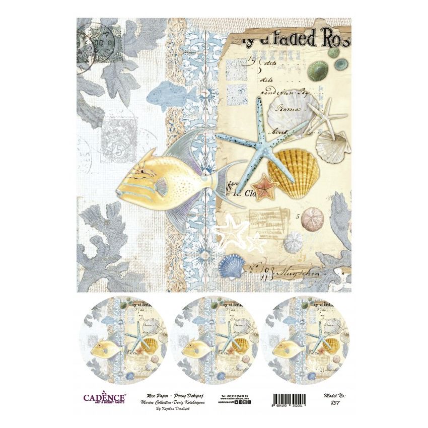 Papel arroz Cadence A3 Nº 837