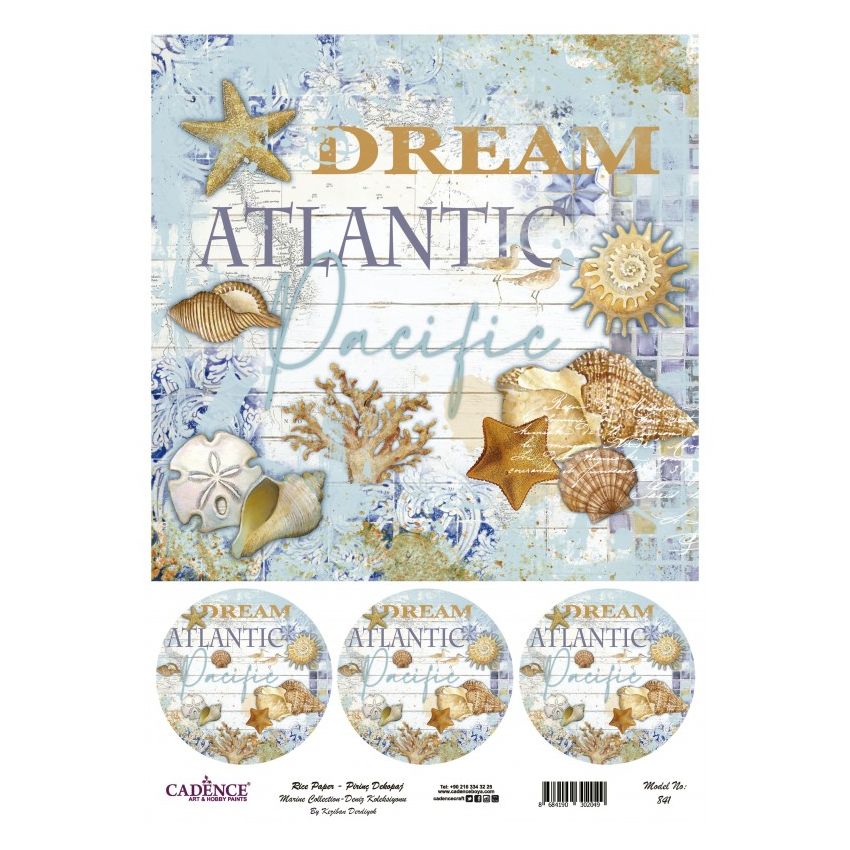 Papel arroz Cadence A3 Nº 841