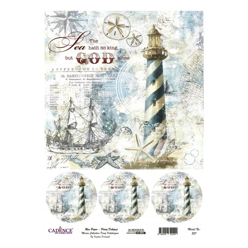 Papel arroz Cadence A3 Nº 857