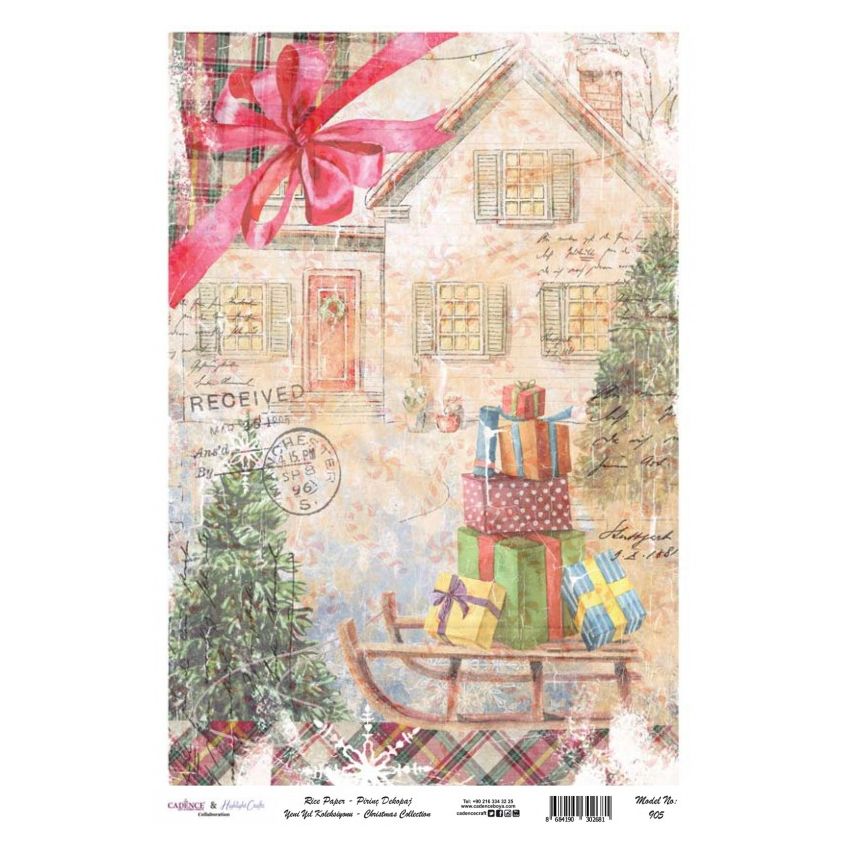 Papel arroz Cadence A3 Nº 905