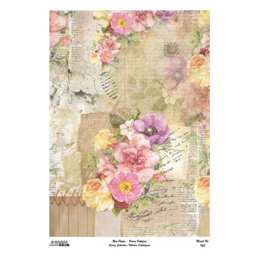 Papel arroz Cadence A3 Nº 930