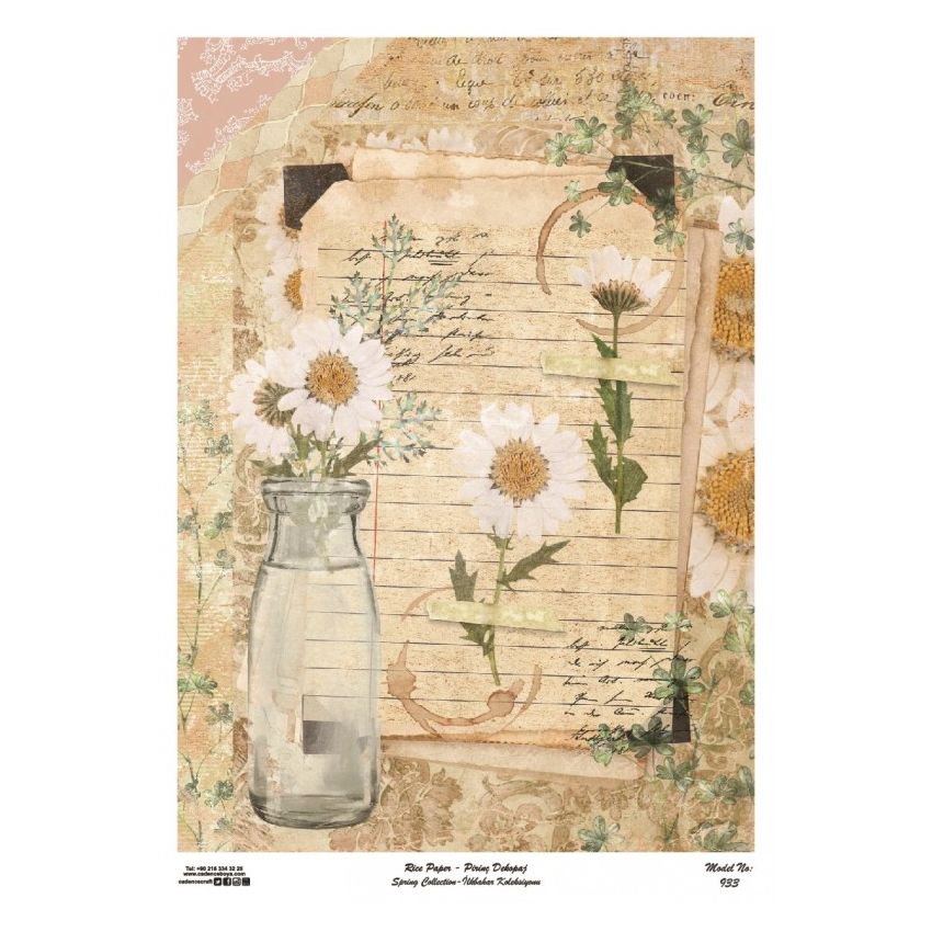 Papel arroz Cadence A3 Nº 933