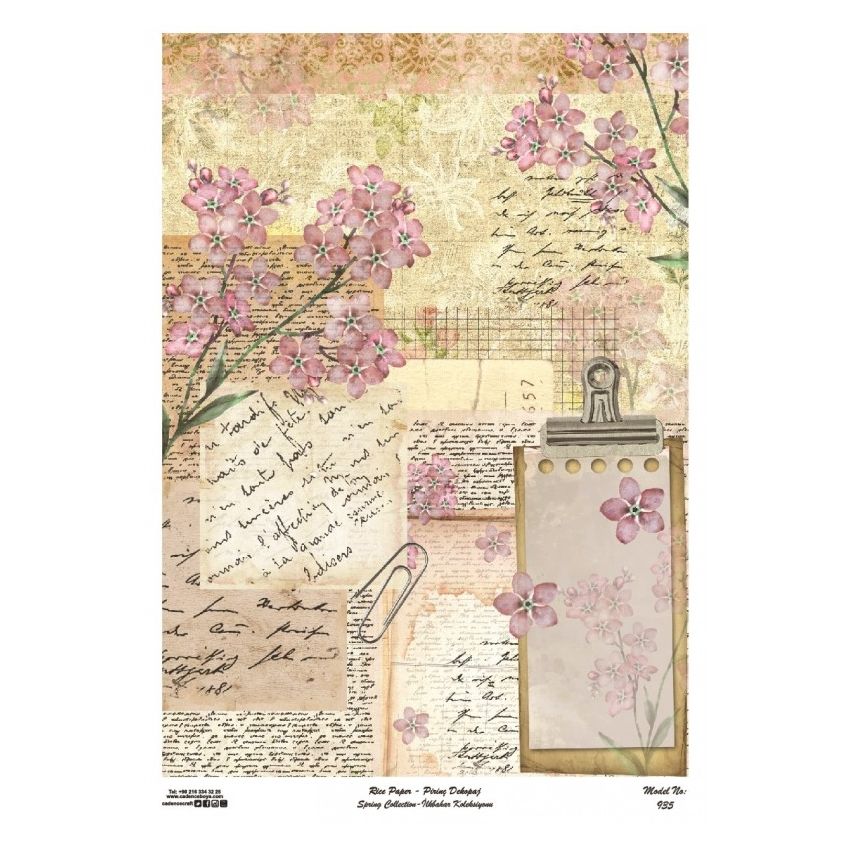 Papel arroz Cadence A3 Nº 935