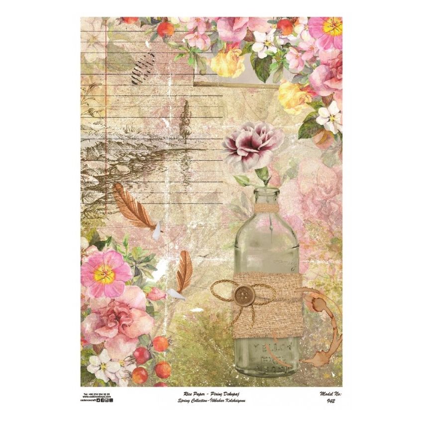 Papel arroz Cadence A3 Nº 942