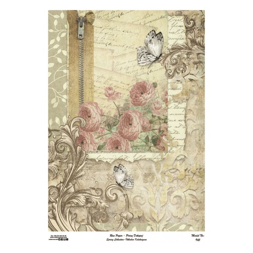 Papel arroz Cadence A3 Nº 945