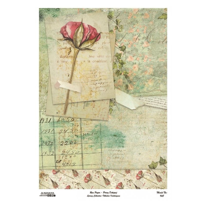 Papel arroz Cadence A3 Nº 948