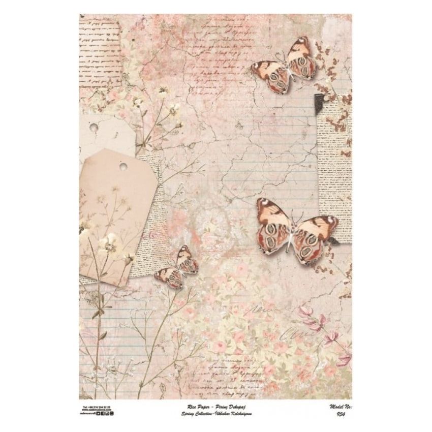 Papel arroz Cadence A3 Nº 954