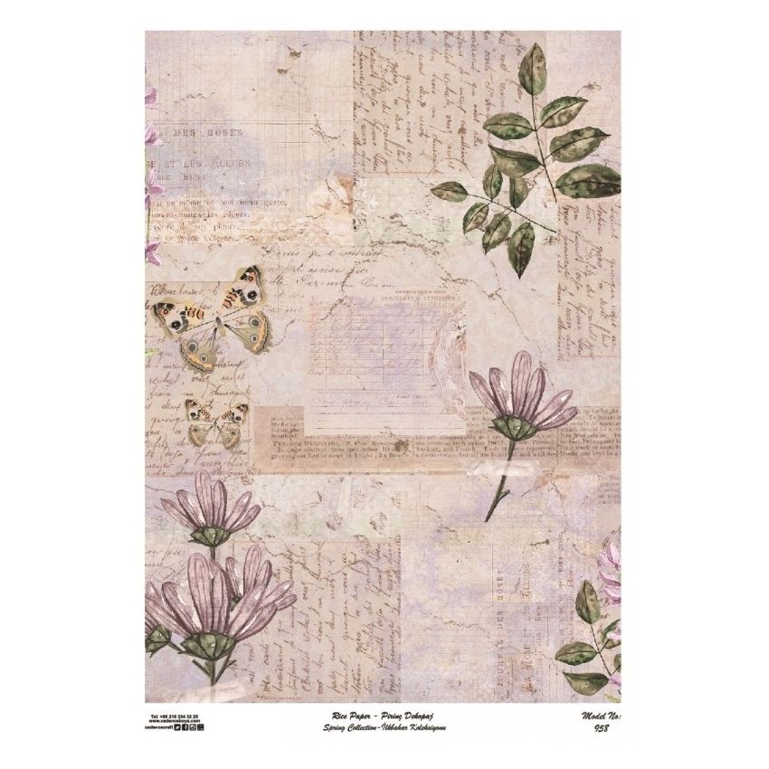 Papel arroz Cadence A3 Nº 958