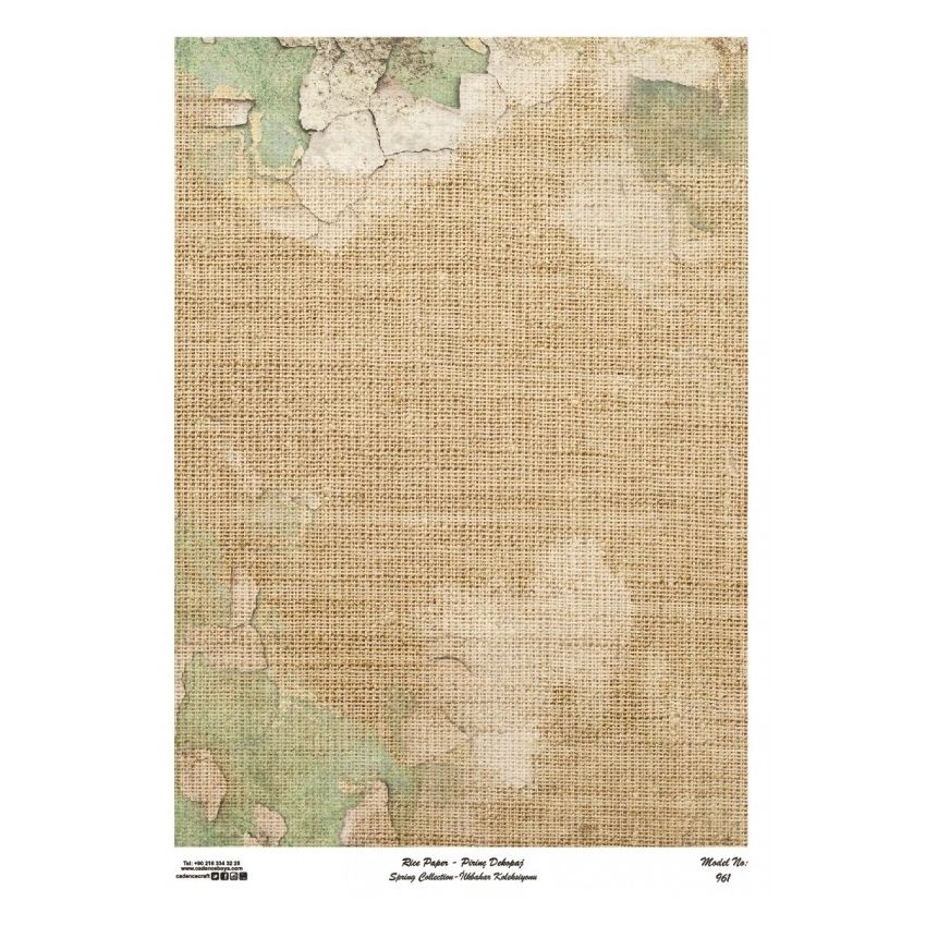 Papel arroz Cadence A3 Nº 961