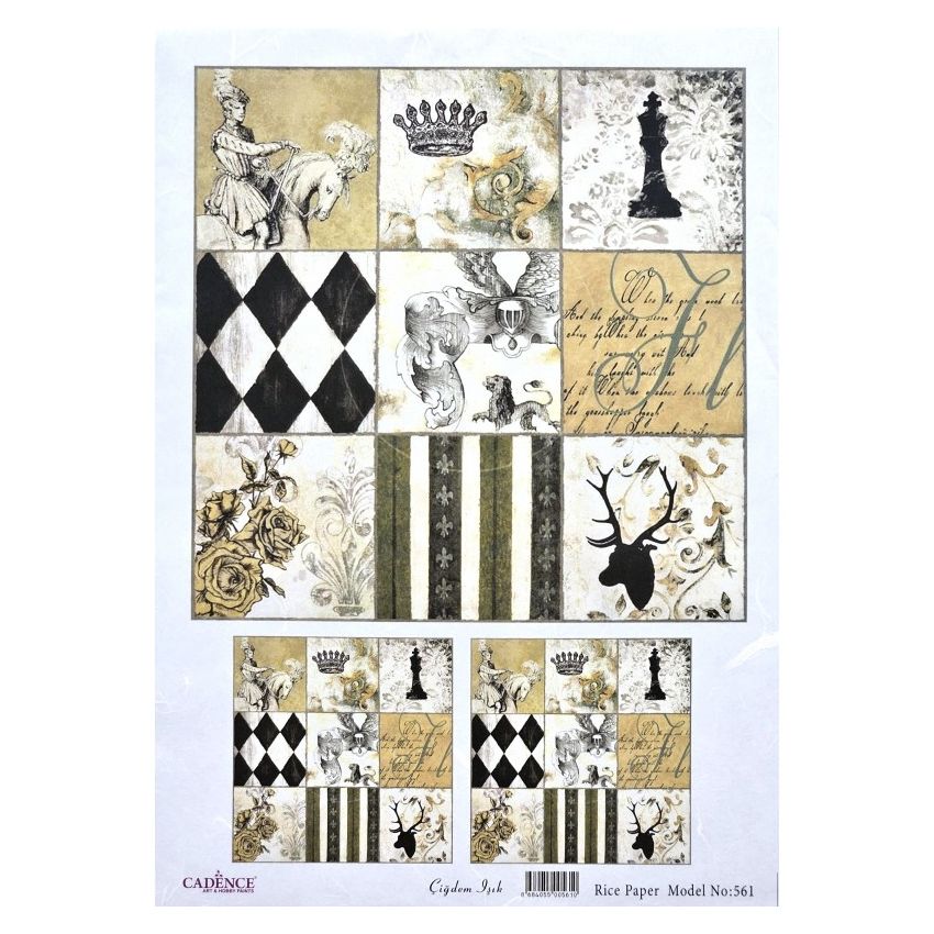 Papel arroz DreamArt Cadence A3