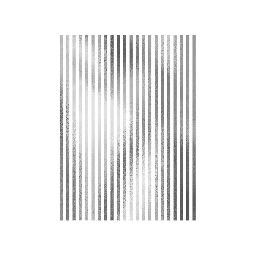 Papel de Arroz Fondo PLATA LINEAS 30x41cm