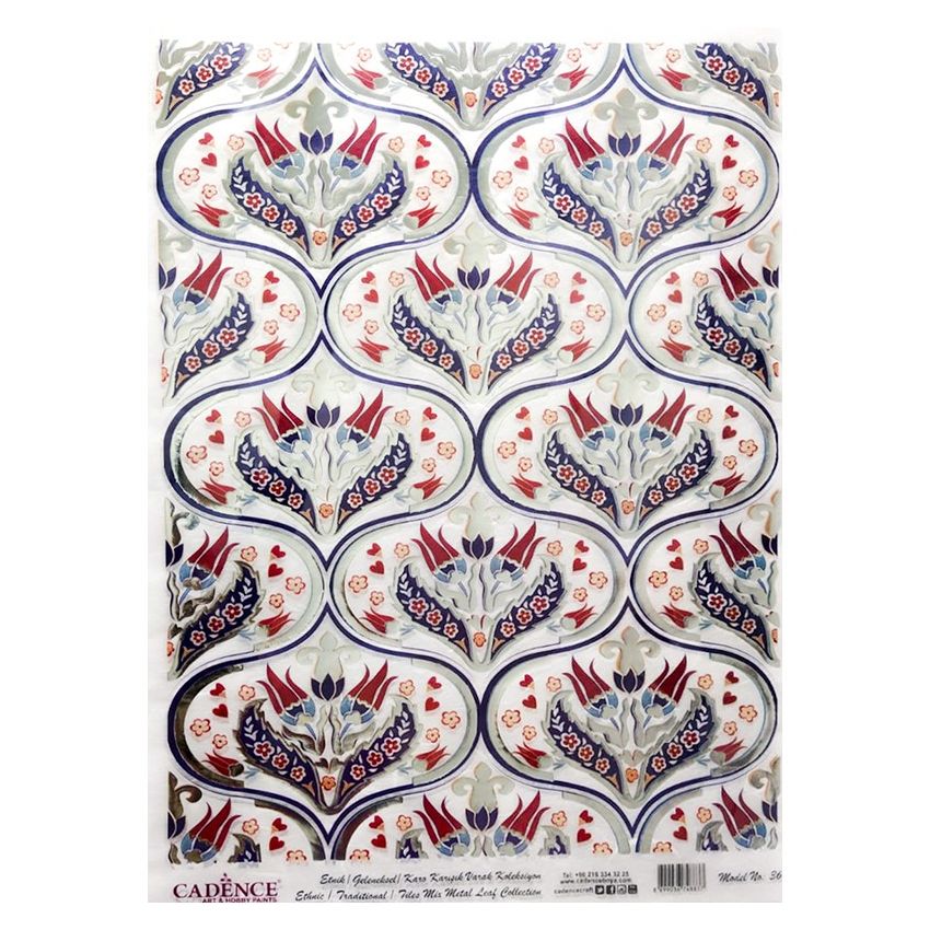 Papel de Arroz Ethnic PLATA 30x41cm
