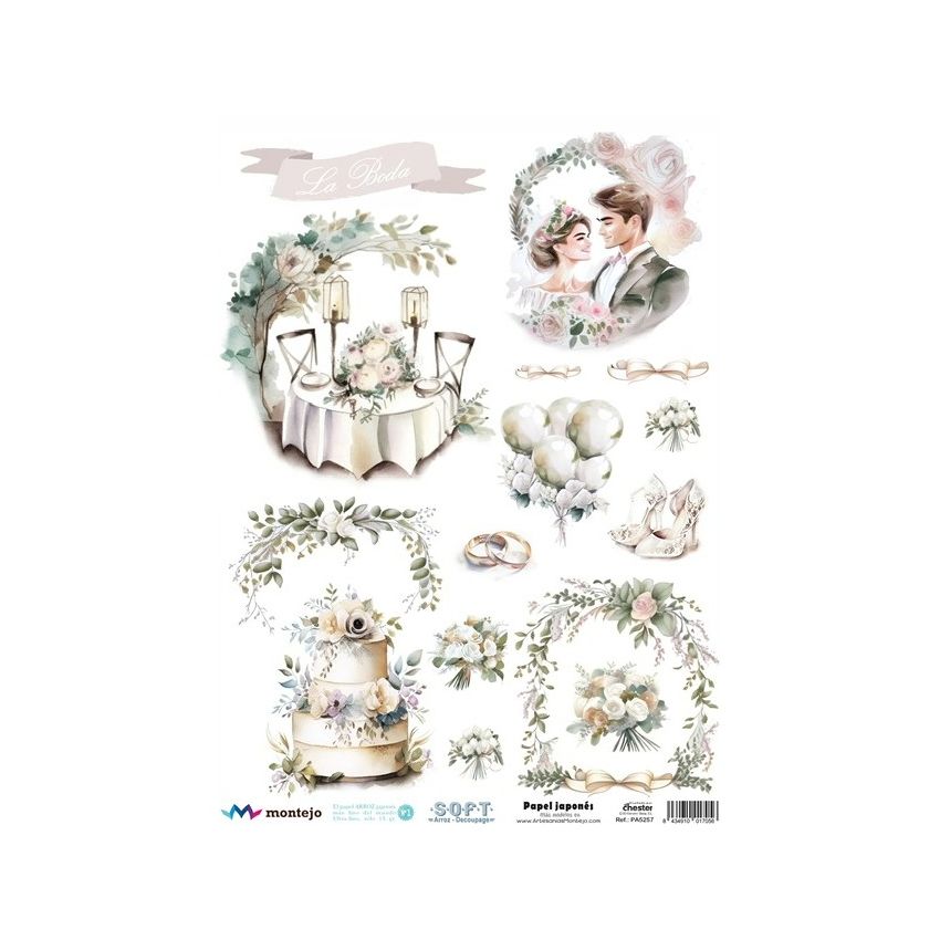 Papel de Arroz Soft A3 30x41cm