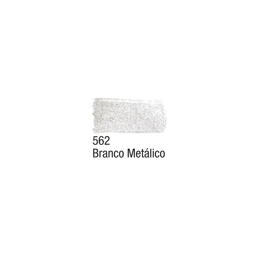 Tinta Tecido Metálica Branco Metálico