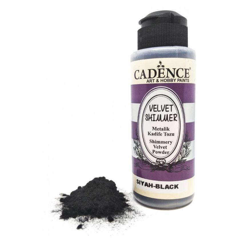 Velvet Shimmer Powder Preto Cadence 120ml